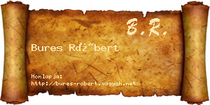 Bures Róbert névjegykártya