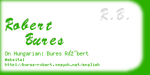 robert bures business card